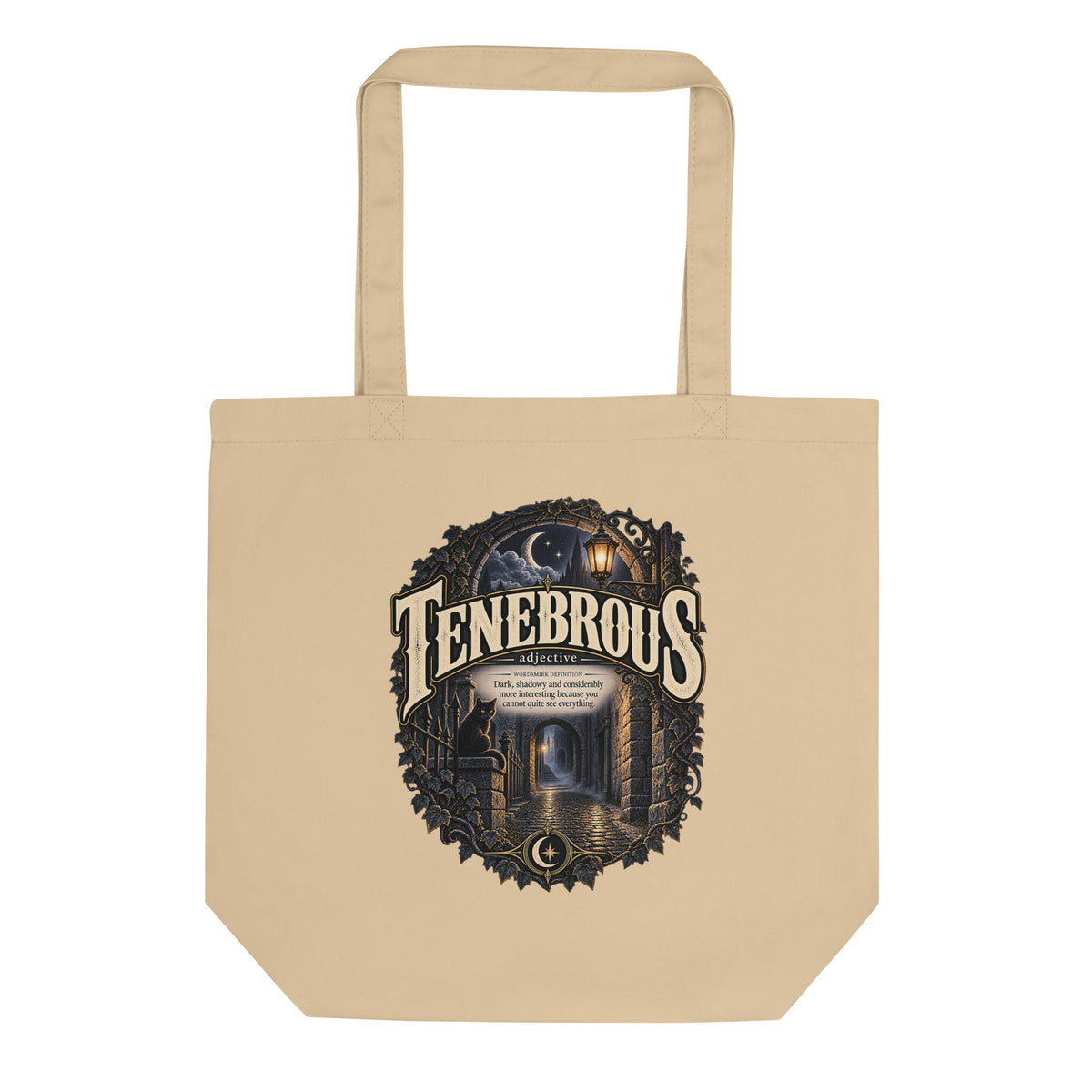 Tenebrous Tote Bag – Dark Aesthetic Word Gift - WordSmirk™ | Obscure Word Shirts, Hoodies & Gifts