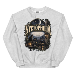 Nyctophilia Sweatshirt – Night Lover Definition Pullover - WordSmirk™ | Obscure Word Shirts, Hoodies & Gifts