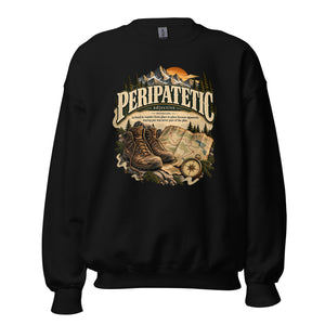 Peripatetic Sweatshirt – Wanderer & Travel Lover Pullover - WordSmirk™ | Obscure Word Shirts, Hoodies & Gifts