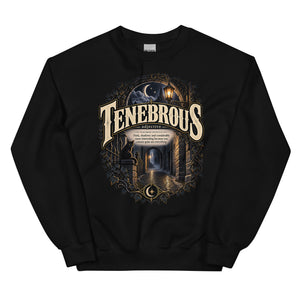 Tenebrous Sweatshirt – Dark Aesthetic Definition Pullover - WordSmirk™ | Obscure Word Shirts, Hoodies & Gifts