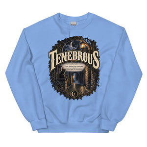 Tenebrous Sweatshirt – Dark Aesthetic Definition Pullover - WordSmirk™ | Obscure Word Shirts, Hoodies & Gifts