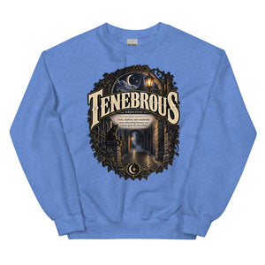 Tenebrous Sweatshirt – Dark Aesthetic Definition Pullover - WordSmirk™ | Obscure Word Shirts, Hoodies & Gifts