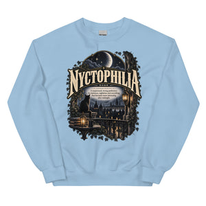 Nyctophilia Sweatshirt – Night Lover Definition Pullover - WordSmirk™ | Obscure Word Shirts, Hoodies & Gifts