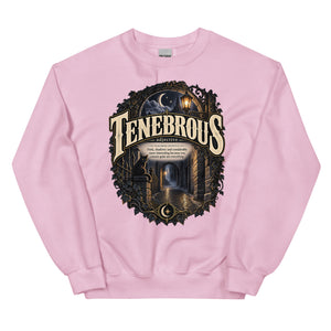Tenebrous Sweatshirt – Dark Aesthetic Definition Pullover - WordSmirk™ | Obscure Word Shirts, Hoodies & Gifts
