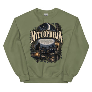 Nyctophilia Sweatshirt – Night Lover Definition Pullover - WordSmirk™ | Obscure Word Shirts, Hoodies & Gifts