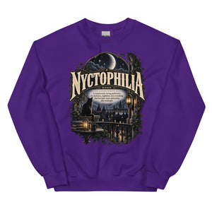 Nyctophilia Sweatshirt – Night Lover Definition Pullover - WordSmirk™ | Obscure Word Shirts, Hoodies & Gifts