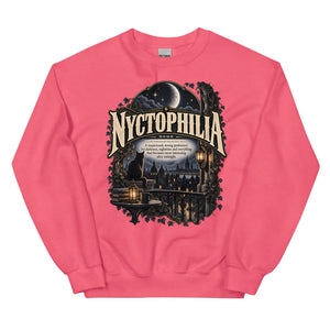 Nyctophilia Sweatshirt – Night Lover Definition Pullover - WordSmirk™ | Obscure Word Shirts, Hoodies & Gifts