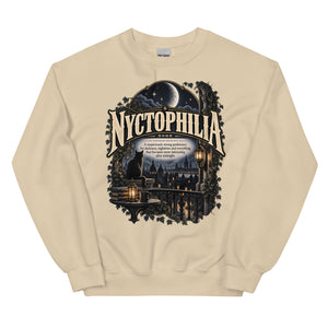 Nyctophilia Sweatshirt – Night Lover Definition Pullover - WordSmirk™ | Obscure Word Shirts, Hoodies & Gifts