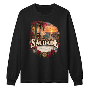 Saudade Long Sleeve Shirt – Portuguese Word Definition Tee - WordSmirk™ | Obscure Word Shirts, Hoodies & Gifts