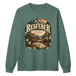 Resfeber Long Sleeve Shirt – Travel Lover Definition Tee - WordSmirk™ | Obscure Word Shirts, Hoodies & Gifts
