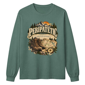 Peripatetic Long Sleeve Shirt – Wanderer Travel Tee - WordSmirk™ | Obscure Word Shirts, Hoodies & Gifts