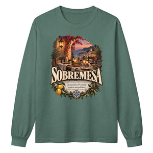Sobremesa Long Sleeve Shirt – Spanish Word Definition Tee - WordSmirk™ | Obscure Word Shirts, Hoodies & Gifts