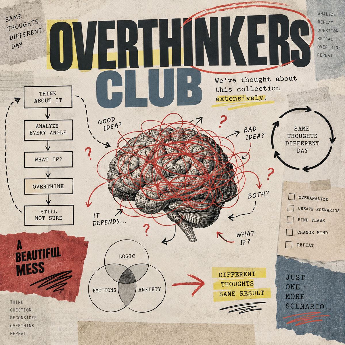 Overthinkers Club - WordSmirk™ | Obscure Word Shirts, Hoodies & Gifts