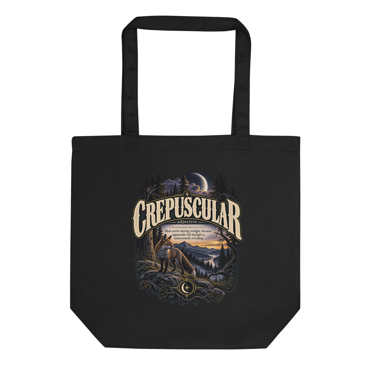 Crepuscular Tote Bag – Twilight Lover Word Gift - WordSmirk™ | Obscure Word Shirts, Hoodies & Gifts