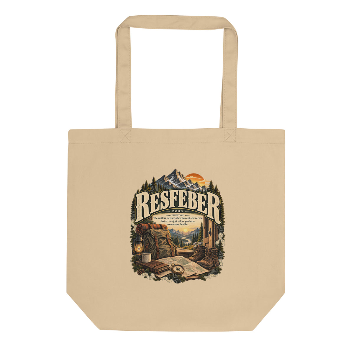 Resfeber Tote Bag – Wanderlust & Travel Lover Gift - WordSmirk™ | Obscure Word Shirts, Hoodies & Gifts