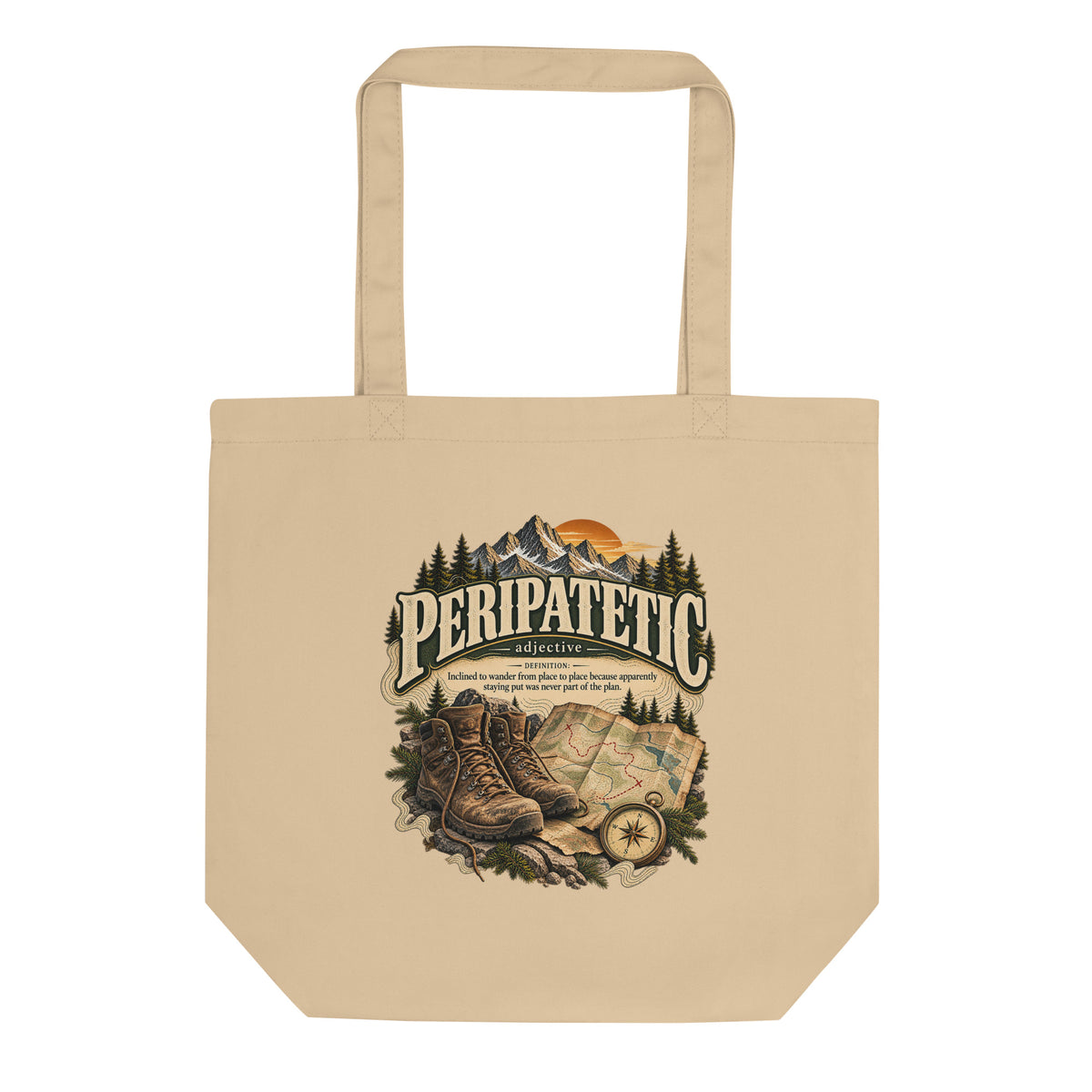 Peripatetic Tote Bag – Wanderer & Travel Lover Gift - WordSmirk™ | Obscure Word Shirts, Hoodies & Gifts