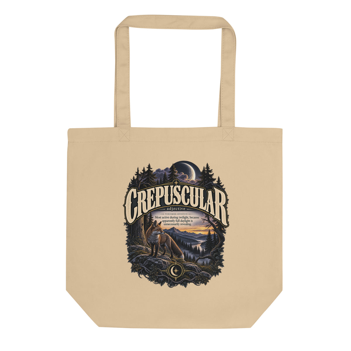 Crepuscular Tote Bag – Twilight Lover Word Gift - WordSmirk™ | Obscure Word Shirts, Hoodies & Gifts