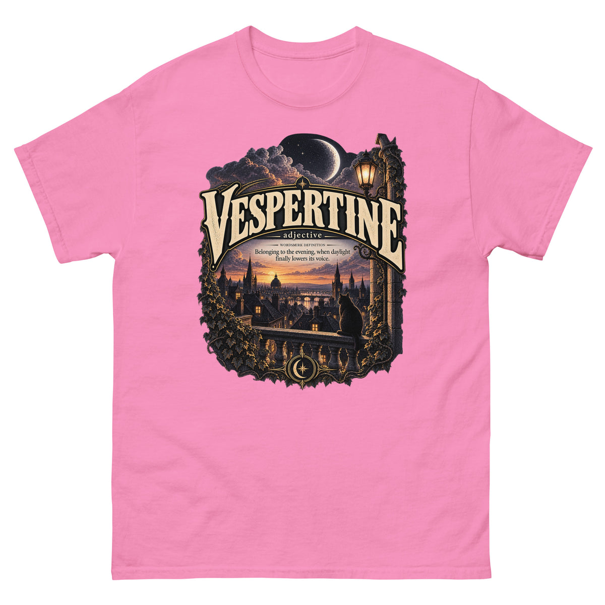 Vespertine T-Shirt – Evening Lover Definition Tee - WordSmirk™ | Obscure Word Shirts, Hoodies & Gifts