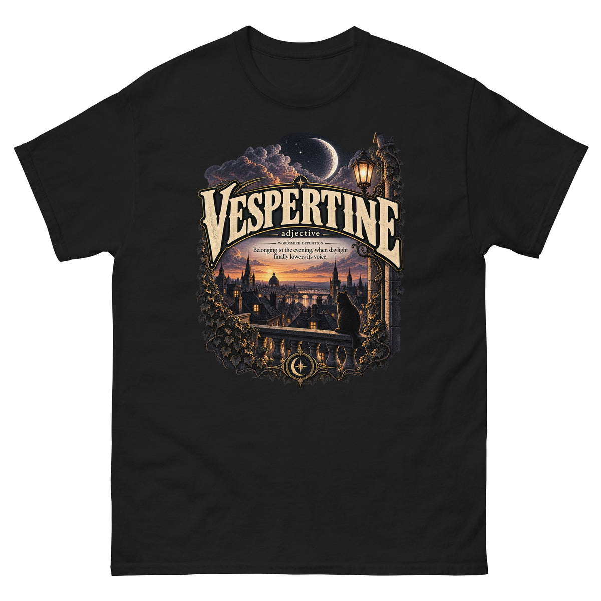 Vespertine T-Shirt – Evening Lover Definition Tee - WordSmirk™ | Obscure Word Shirts, Hoodies & Gifts