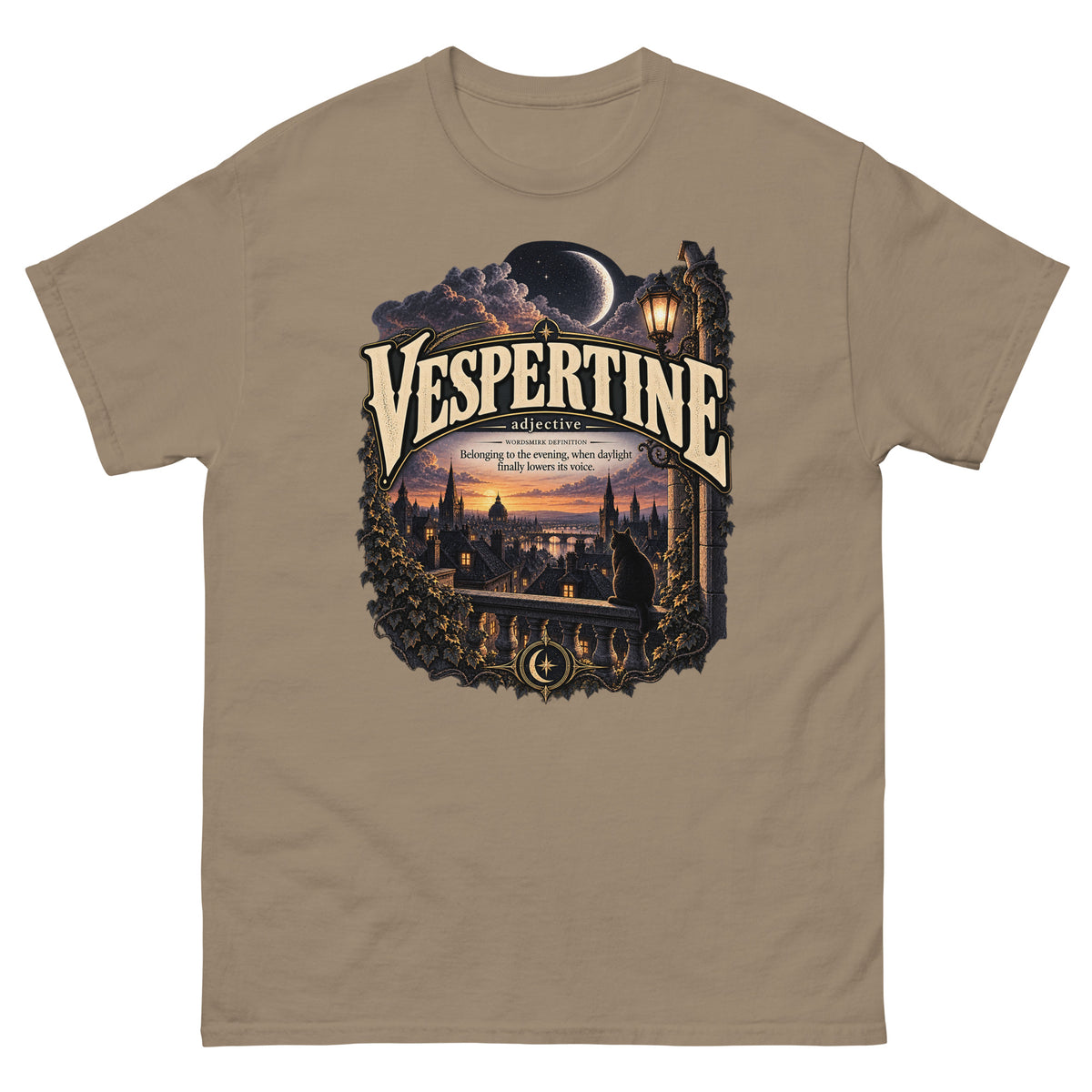 Vespertine T-Shirt – Evening Lover Definition Tee - WordSmirk™ | Obscure Word Shirts, Hoodies & Gifts