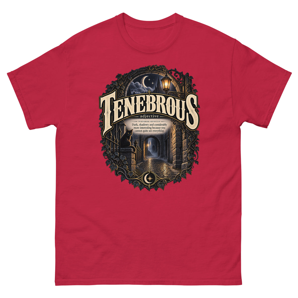 Tenebrous T-Shirt – Dark Aesthetic Definition Tee - WordSmirk™ | Obscure Word Shirts, Hoodies & Gifts