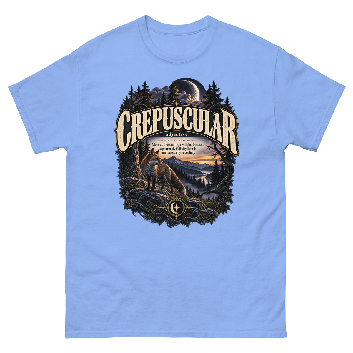 Crepuscular T-Shirt – Twilight Definition Tee - WordSmirk™ | Obscure Word Shirts, Hoodies & Gifts