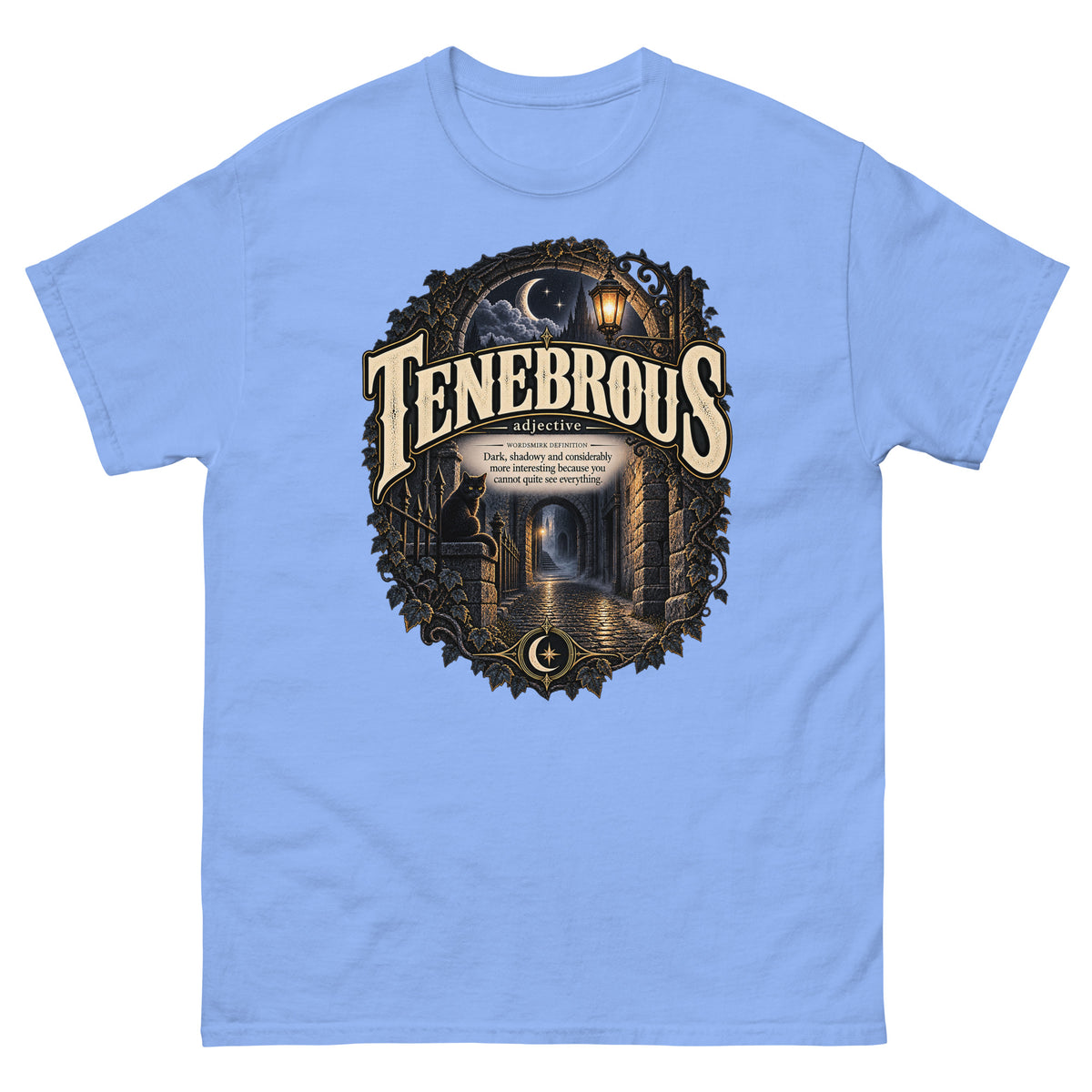 Tenebrous T-Shirt – Dark Aesthetic Definition Tee - WordSmirk™ | Obscure Word Shirts, Hoodies & Gifts