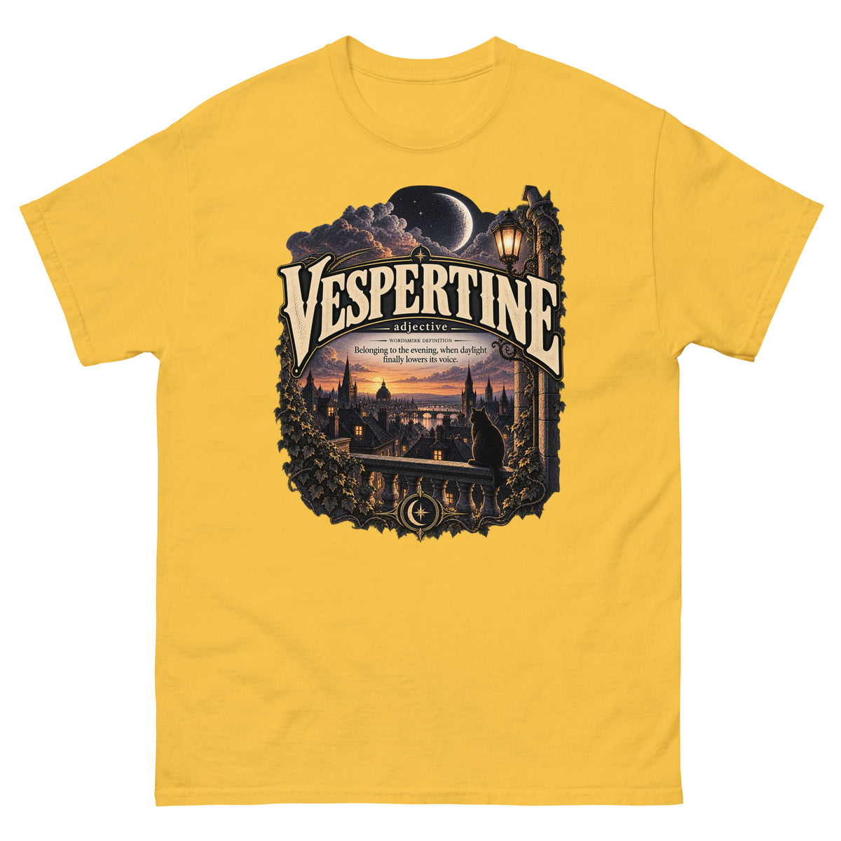 Vespertine T-Shirt – Evening Lover Definition Tee - WordSmirk™ | Obscure Word Shirts, Hoodies & Gifts