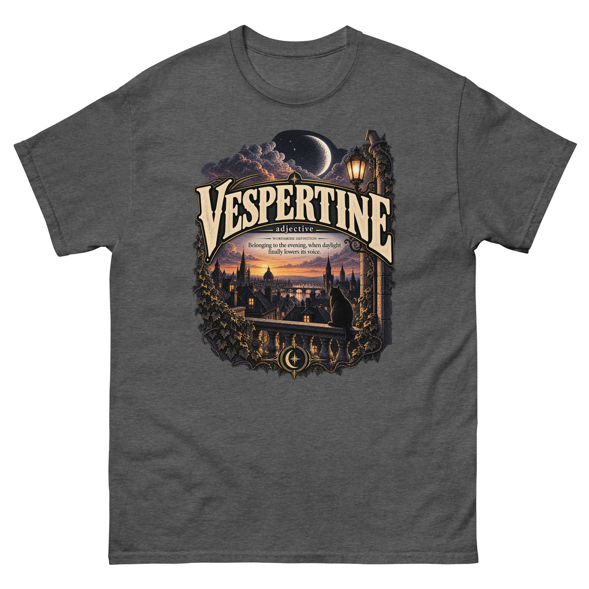Vespertine T-Shirt – Evening Lover Definition Tee - WordSmirk™ | Obscure Word Shirts, Hoodies & Gifts