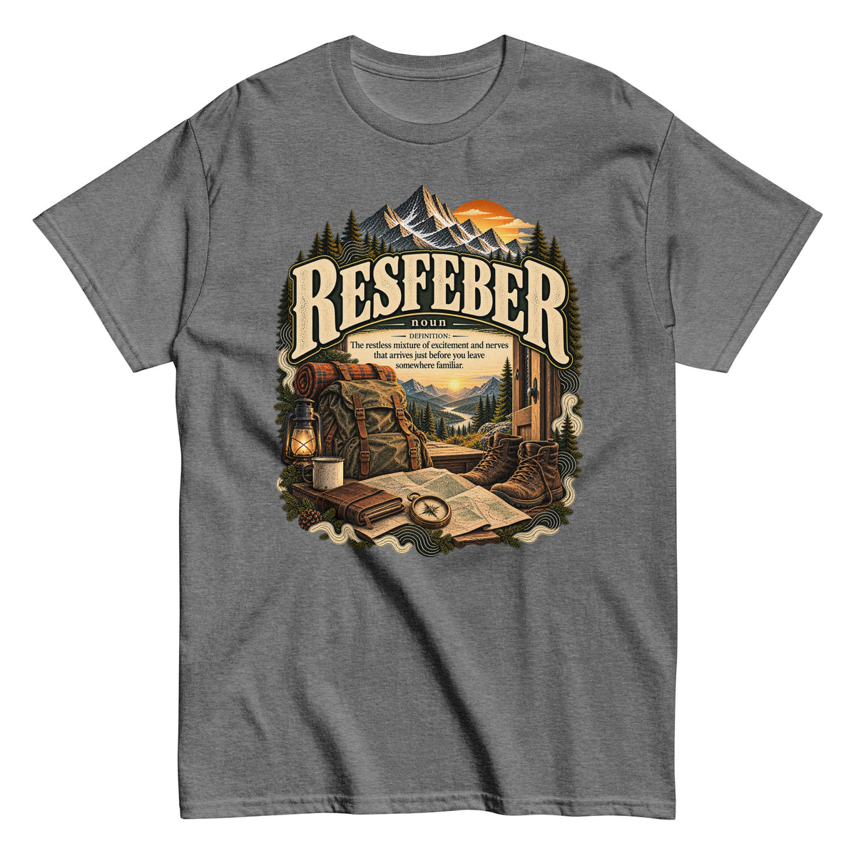 Resfeber T-Shirt – Travel Lover Definition Tee - WordSmirk™ | Obscure Word Shirts, Hoodies & Gifts