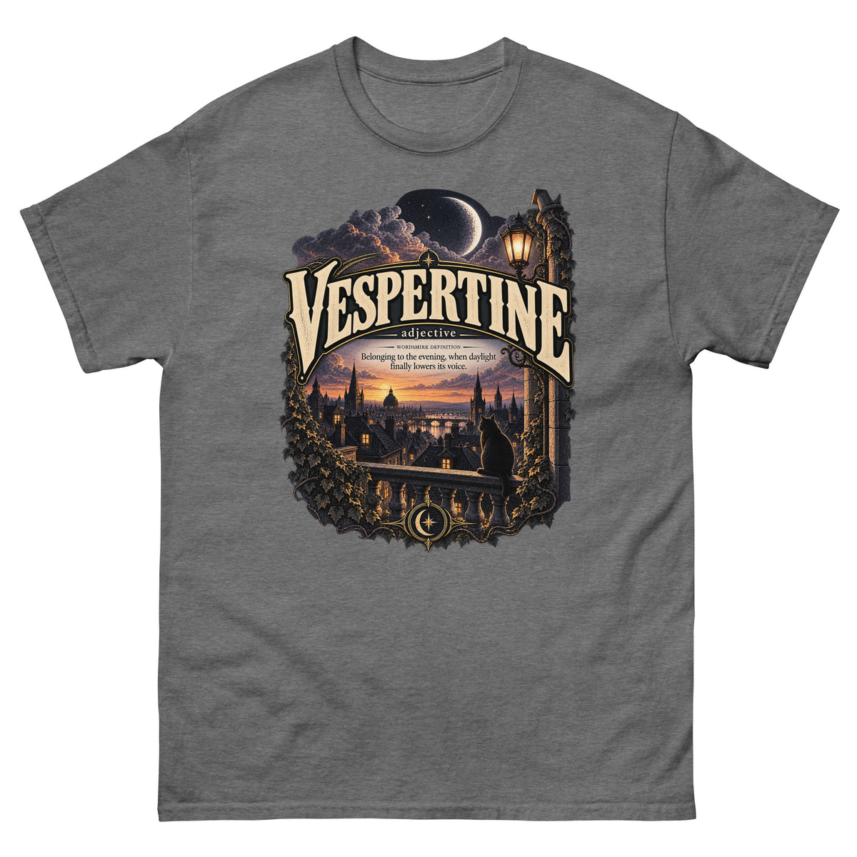 Vespertine T-Shirt – Evening Lover Definition Tee - WordSmirk™ | Obscure Word Shirts, Hoodies & Gifts