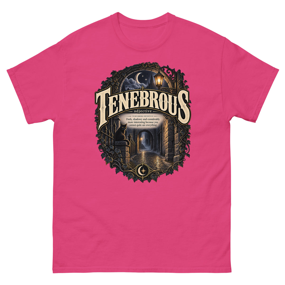 Tenebrous T-Shirt – Dark Aesthetic Definition Tee - WordSmirk™ | Obscure Word Shirts, Hoodies & Gifts