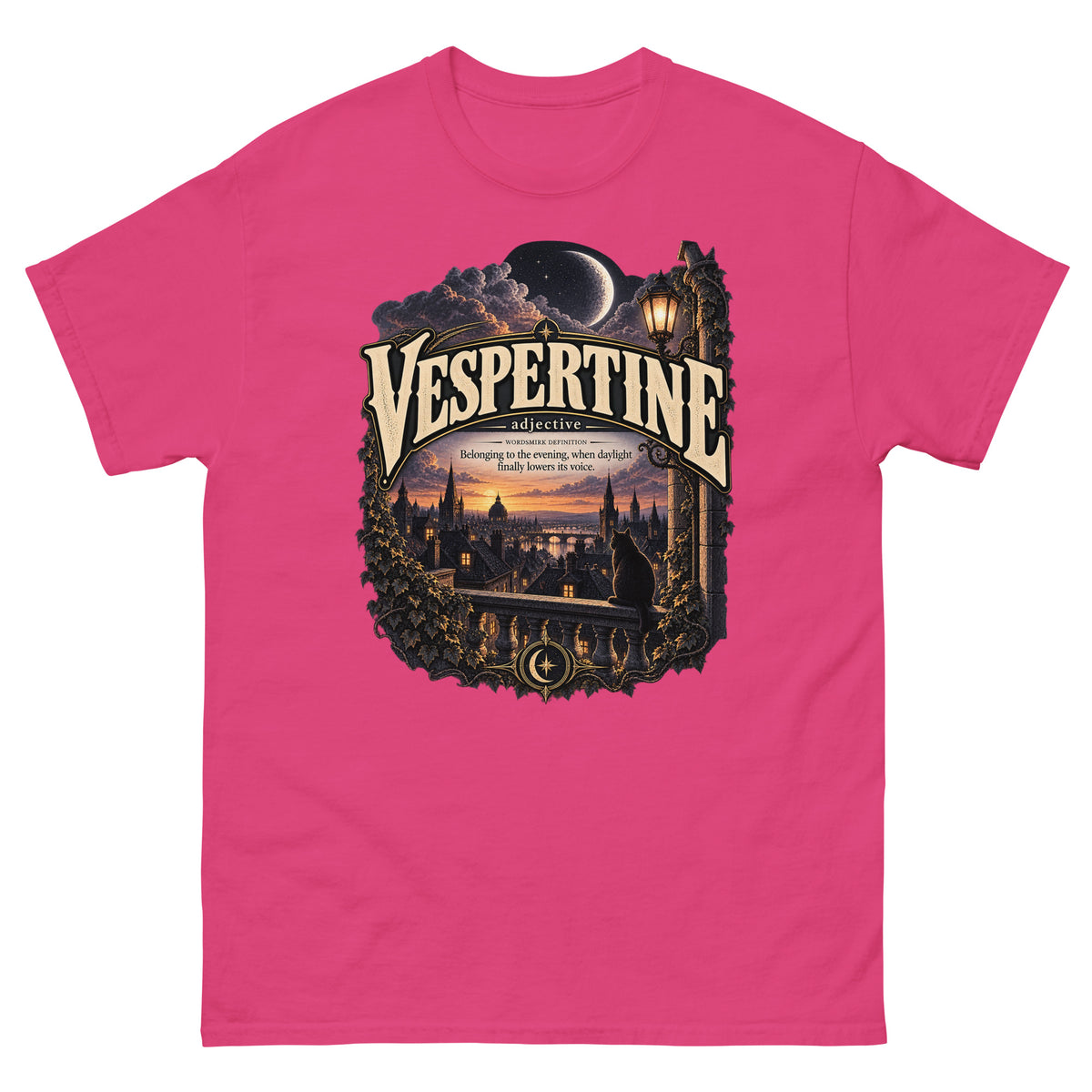 Vespertine T-Shirt – Evening Lover Definition Tee - WordSmirk™ | Obscure Word Shirts, Hoodies & Gifts