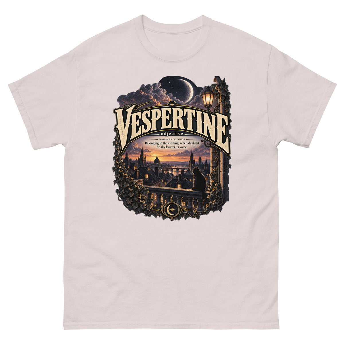 Vespertine T-Shirt – Evening Lover Definition Tee - WordSmirk™ | Obscure Word Shirts, Hoodies & Gifts