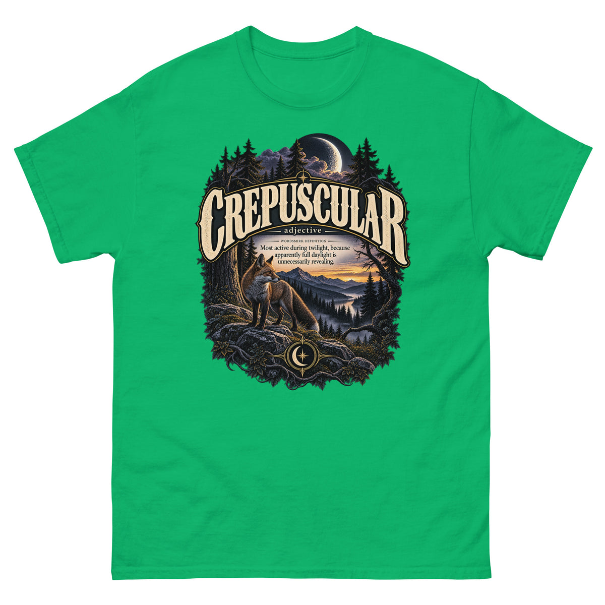 Crepuscular T-Shirt – Twilight Definition Tee - WordSmirk™ | Obscure Word Shirts, Hoodies & Gifts