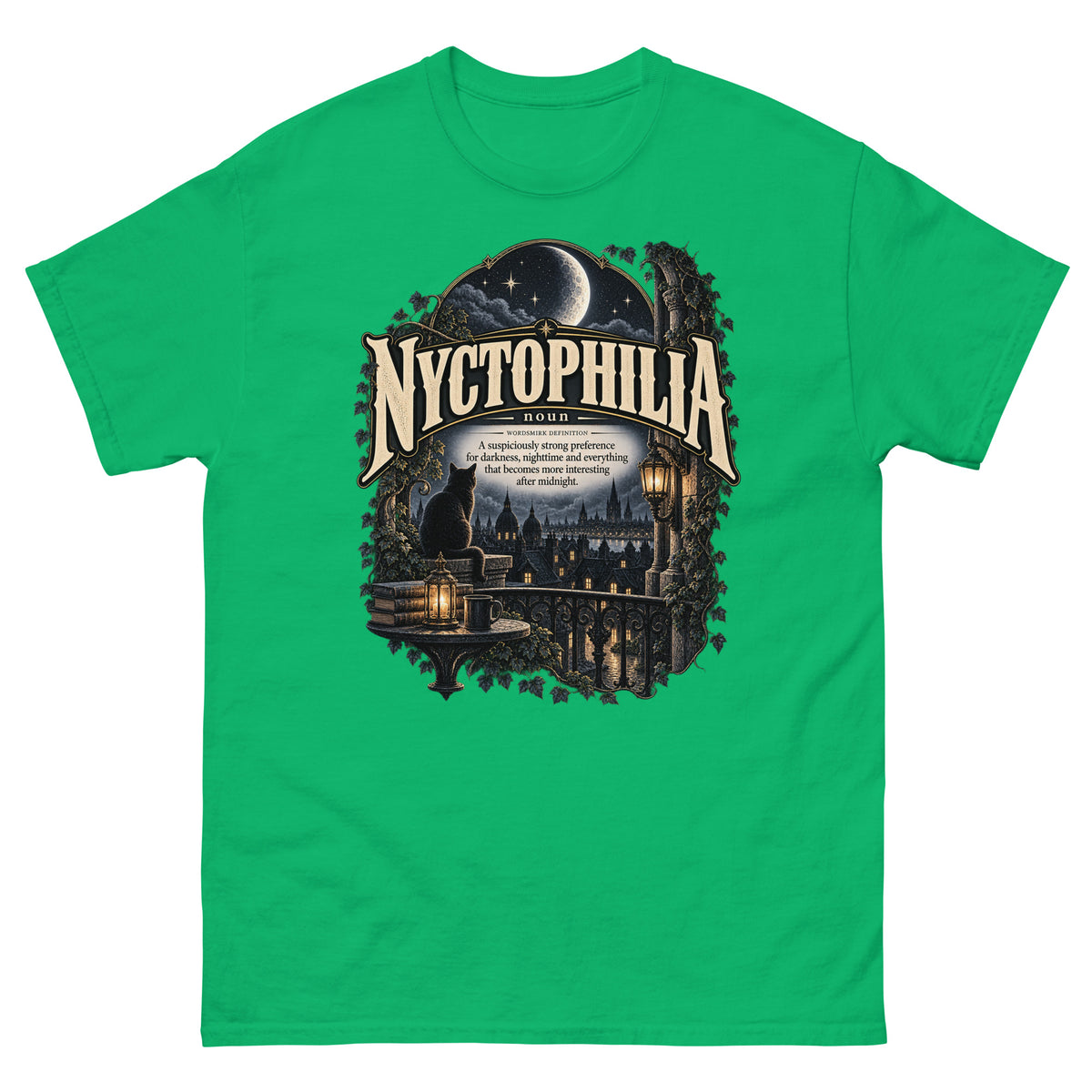 Nyctophilia T-Shirt – Night Lover Definition Tee - WordSmirk™ | Obscure Word Shirts, Hoodies & Gifts