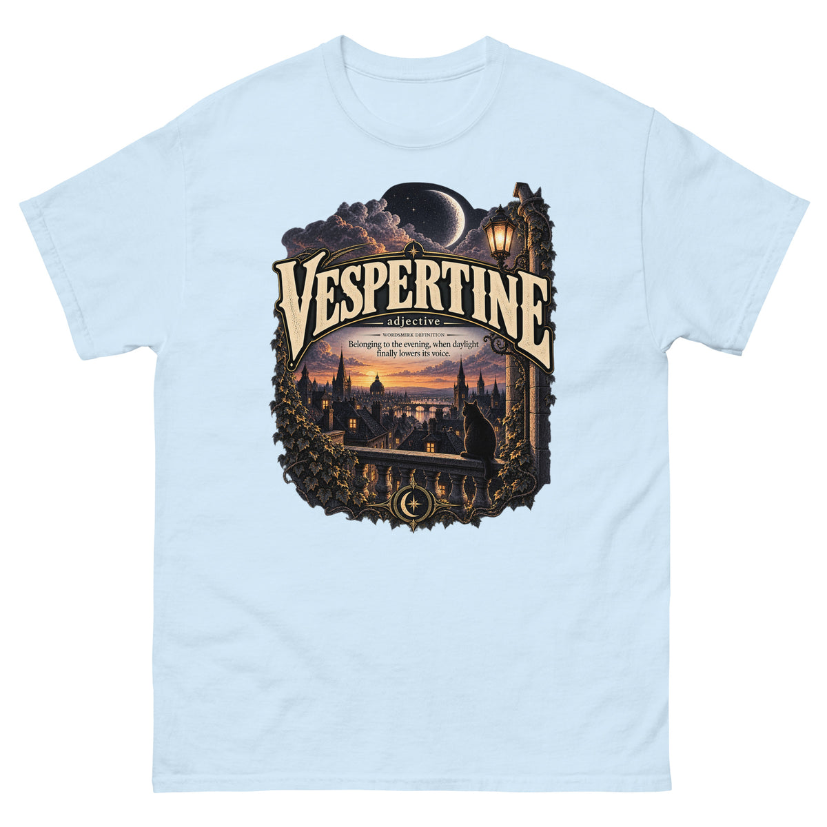 Vespertine T-Shirt – Evening Lover Definition Tee - WordSmirk™ | Obscure Word Shirts, Hoodies & Gifts