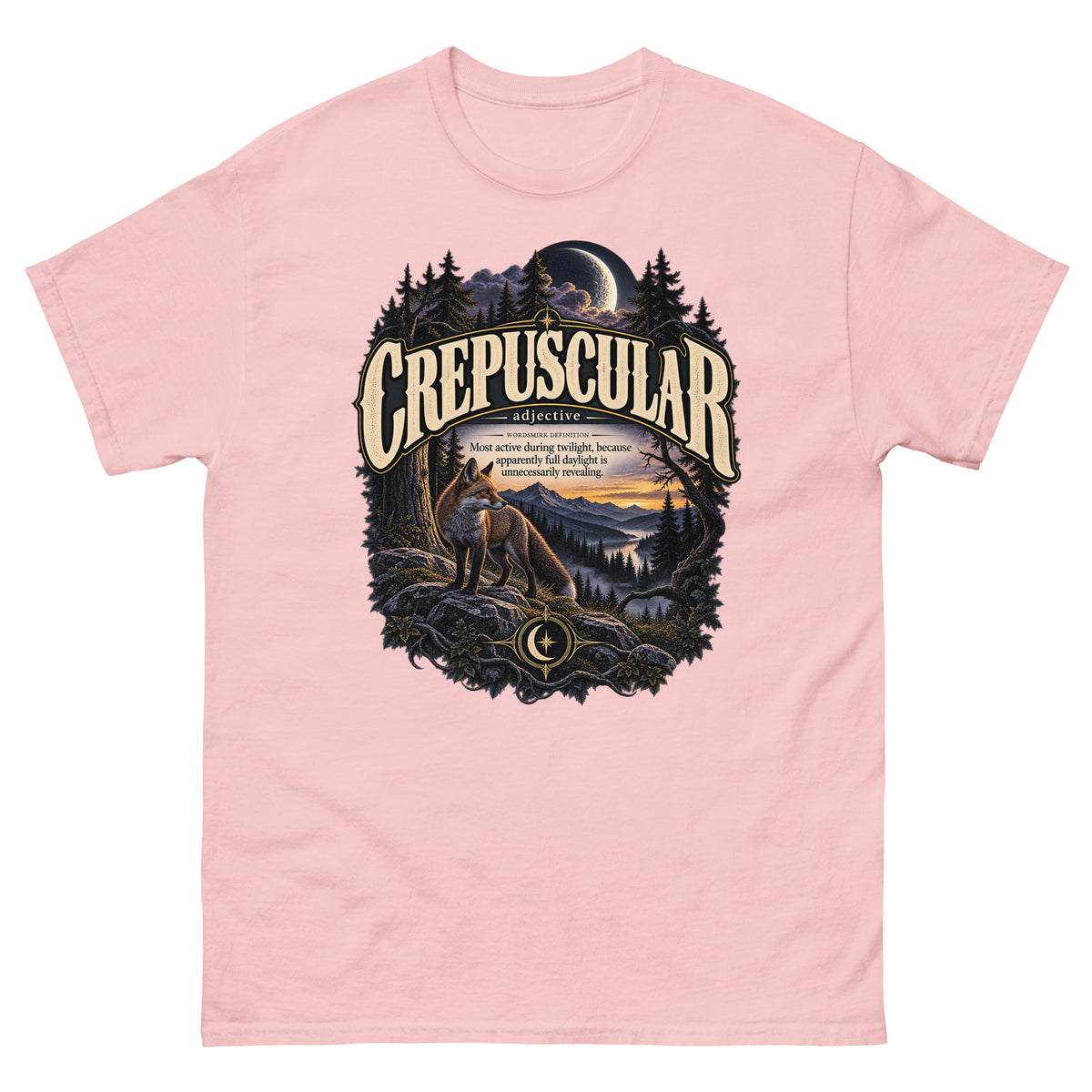 Crepuscular T-Shirt – Twilight Definition Tee - WordSmirk™ | Obscure Word Shirts, Hoodies & Gifts