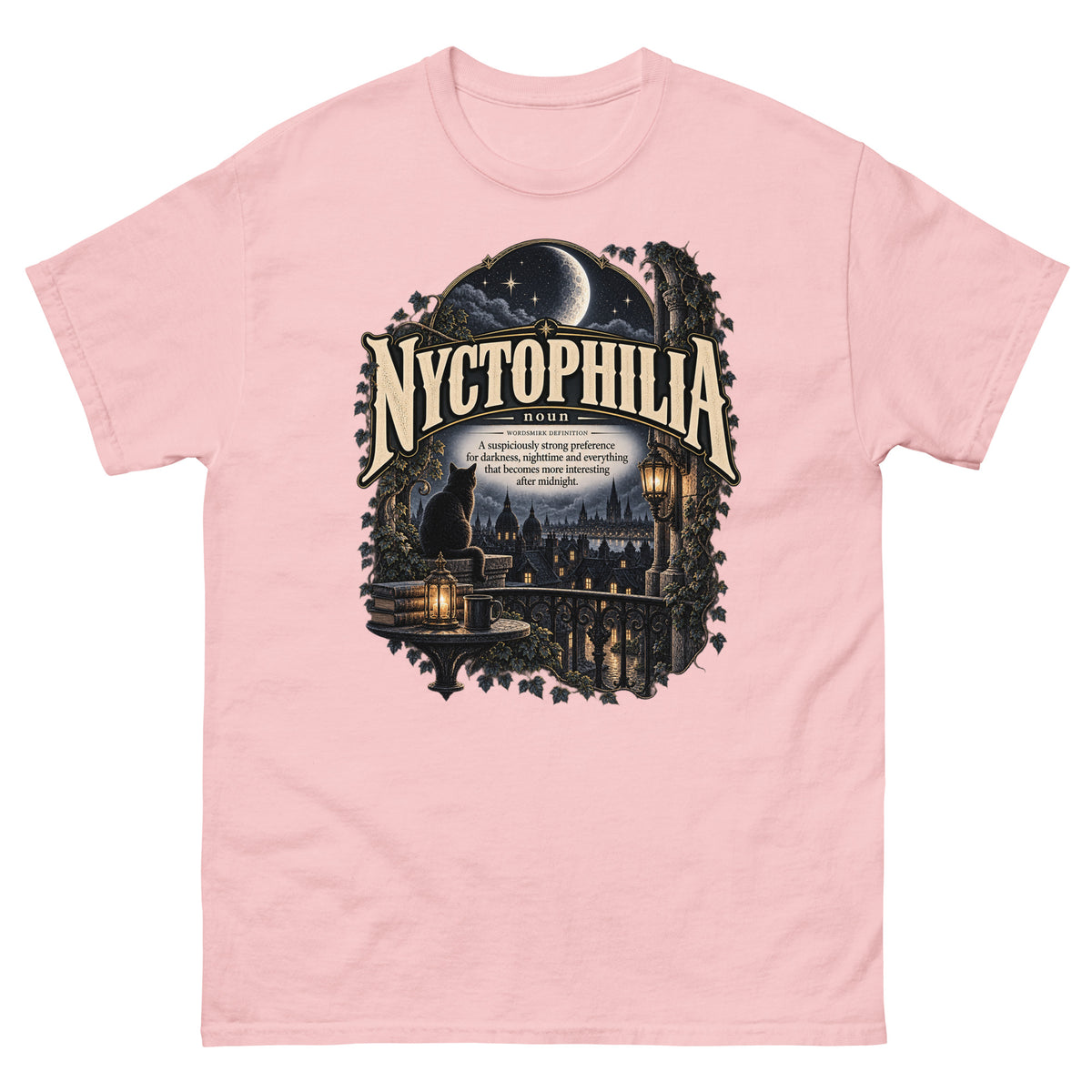Nyctophilia T-Shirt – Night Lover Definition Tee - WordSmirk™ | Obscure Word Shirts, Hoodies & Gifts
