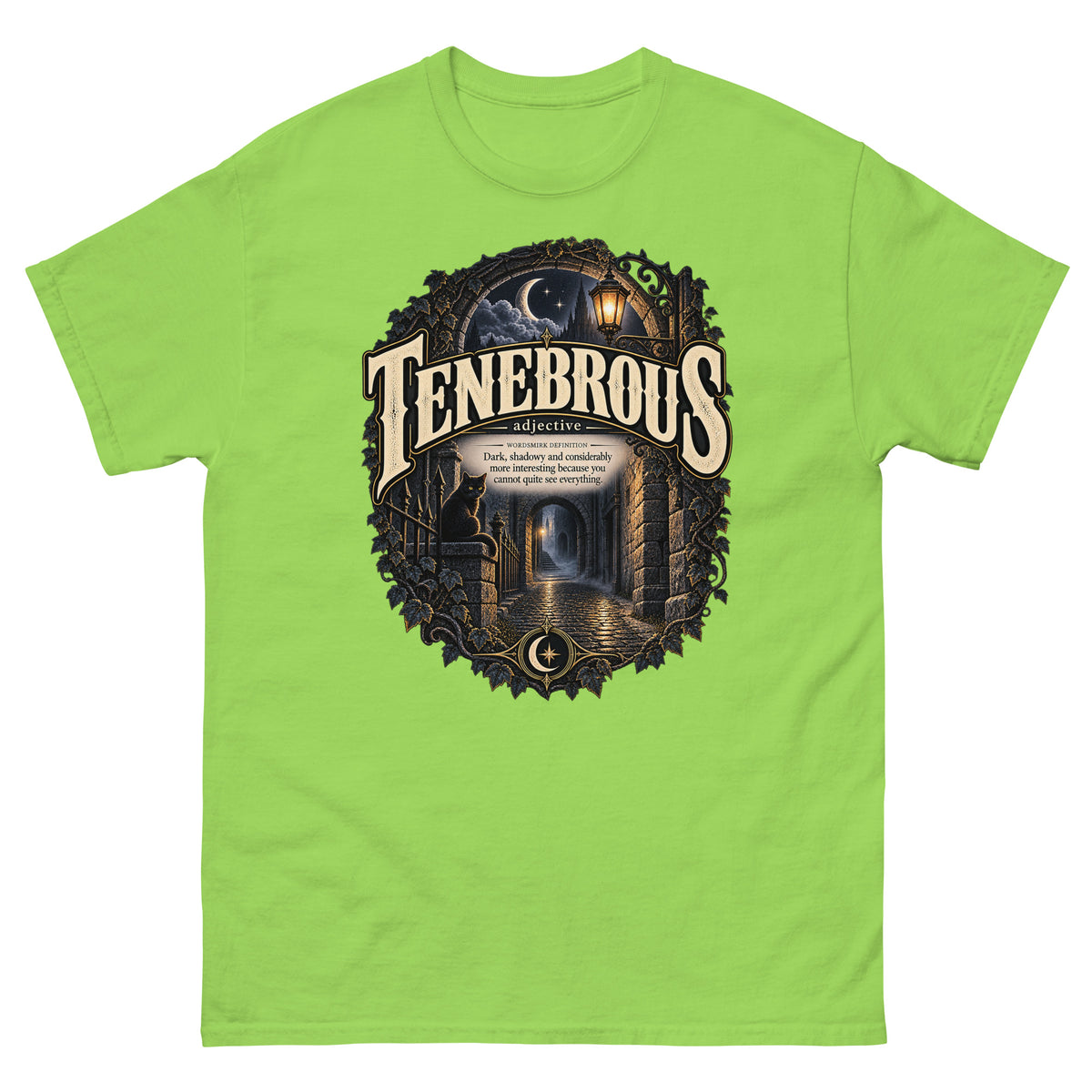 Tenebrous T-Shirt – Dark Aesthetic Definition Tee - WordSmirk™ | Obscure Word Shirts, Hoodies & Gifts