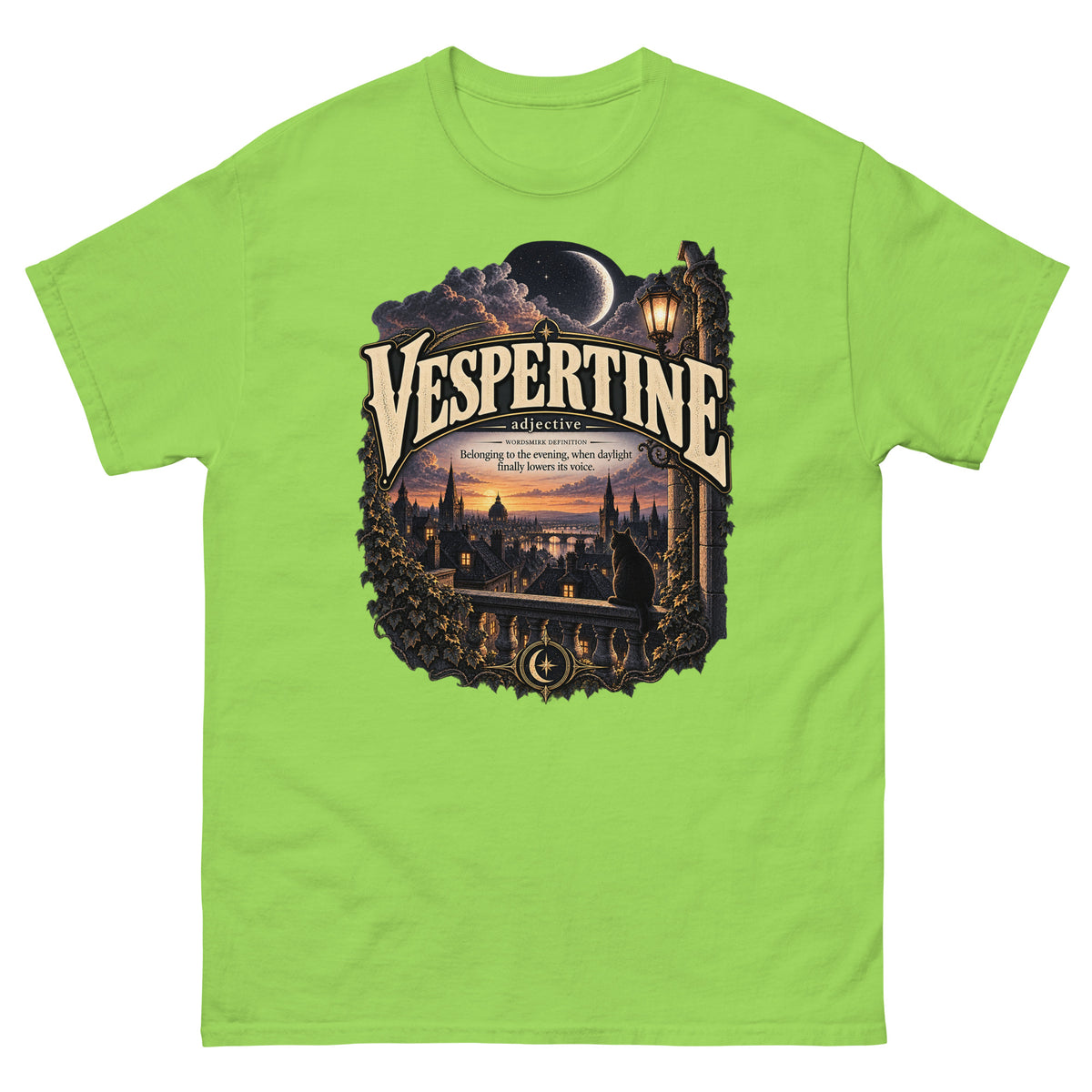 Vespertine T-Shirt – Evening Lover Definition Tee - WordSmirk™ | Obscure Word Shirts, Hoodies & Gifts