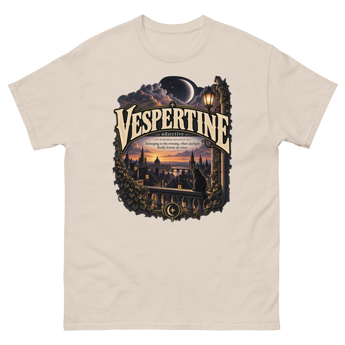 Vespertine T-Shirt – Evening Lover Definition Tee - WordSmirk™ | Obscure Word Shirts, Hoodies & Gifts