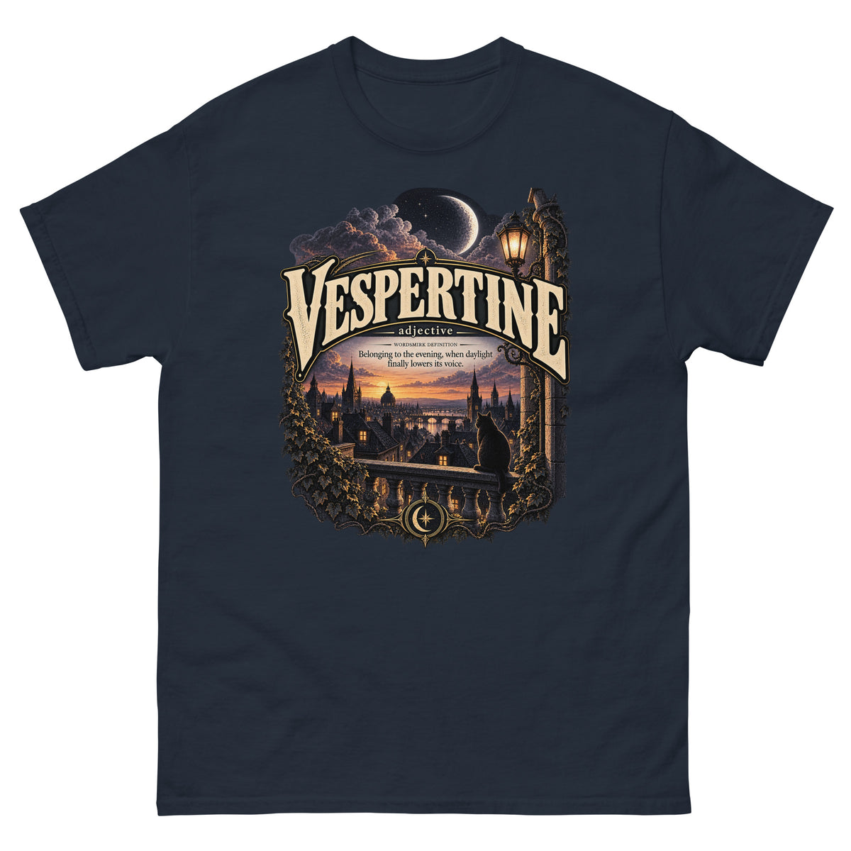 Vespertine T-Shirt – Evening Lover Definition Tee - WordSmirk™ | Obscure Word Shirts, Hoodies & Gifts