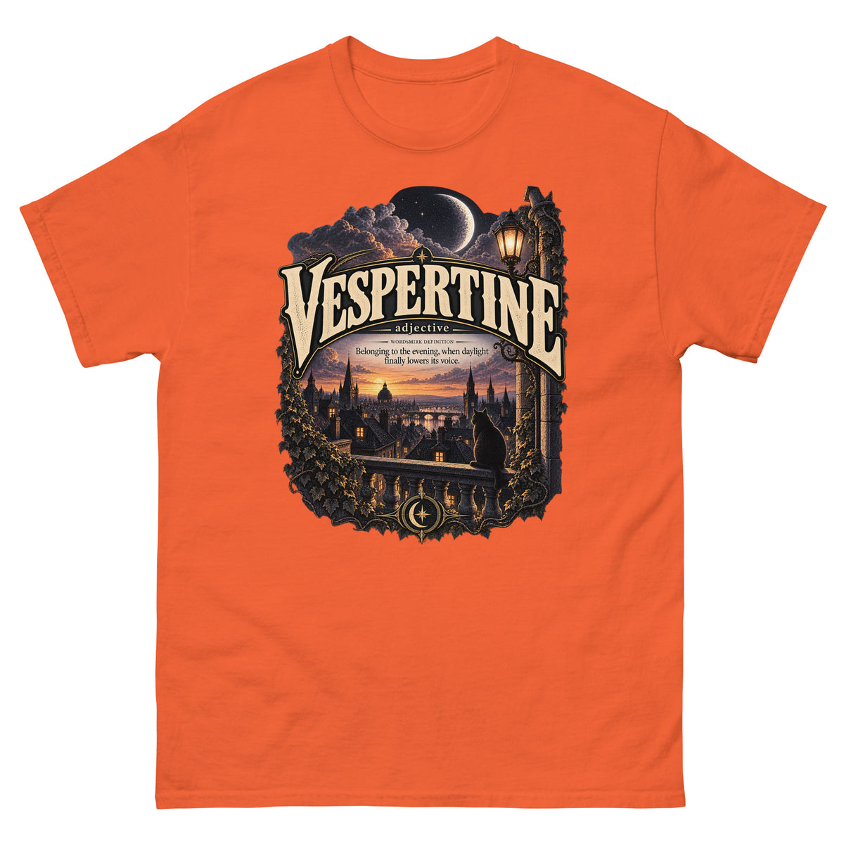 Vespertine T-Shirt – Evening Lover Definition Tee - WordSmirk™ | Obscure Word Shirts, Hoodies & Gifts