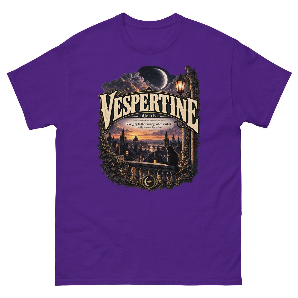 Vespertine T-Shirt – Evening Lover Definition Tee - WordSmirk™ | Obscure Word Shirts, Hoodies & Gifts