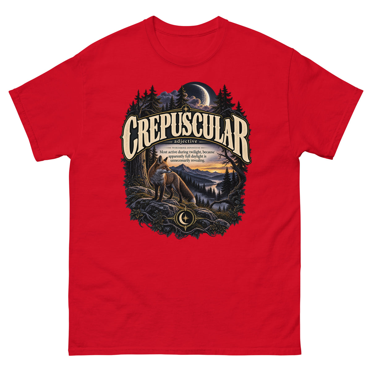 Crepuscular T-Shirt – Twilight Definition Tee - WordSmirk™ | Obscure Word Shirts, Hoodies & Gifts