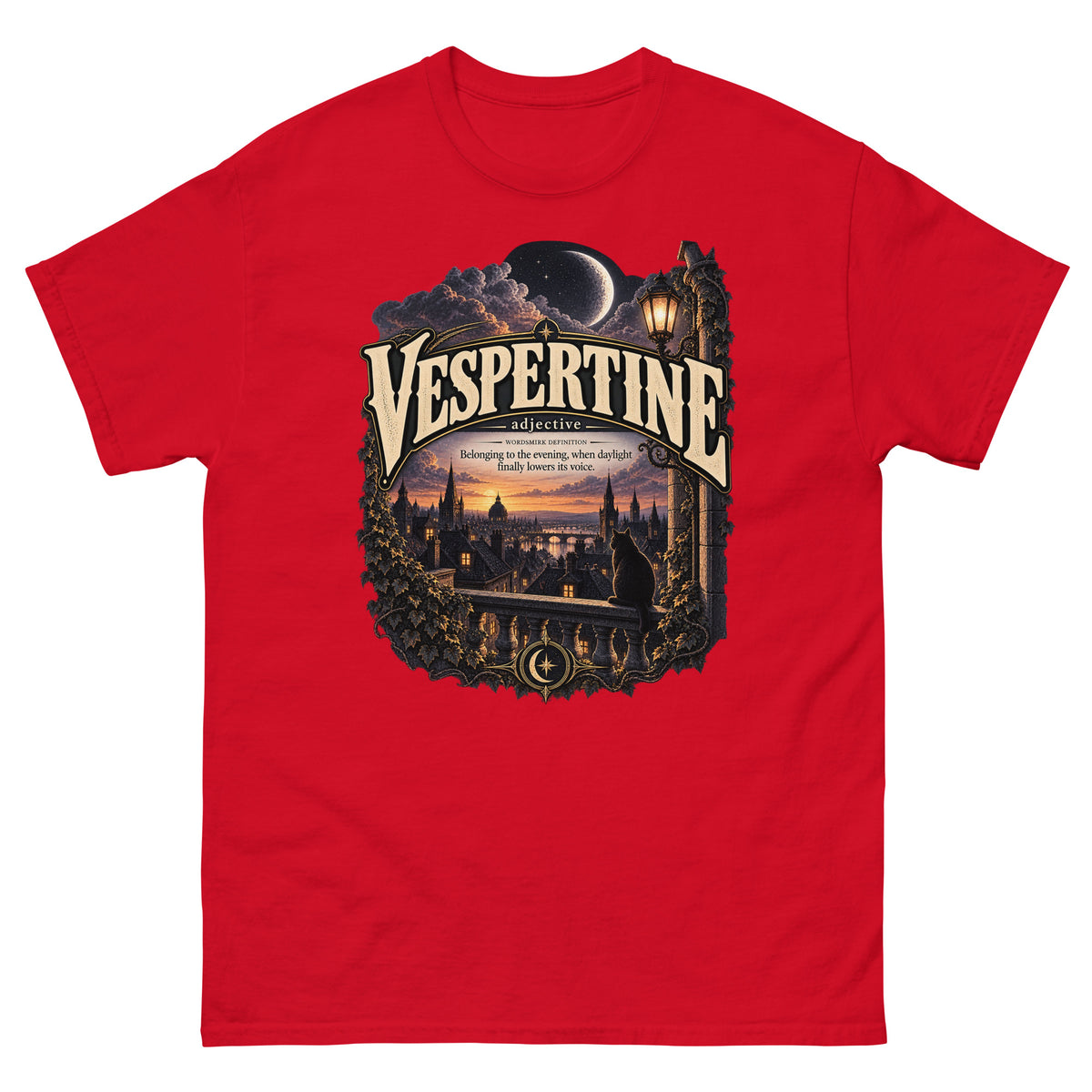 Vespertine T-Shirt – Evening Lover Definition Tee - WordSmirk™ | Obscure Word Shirts, Hoodies & Gifts