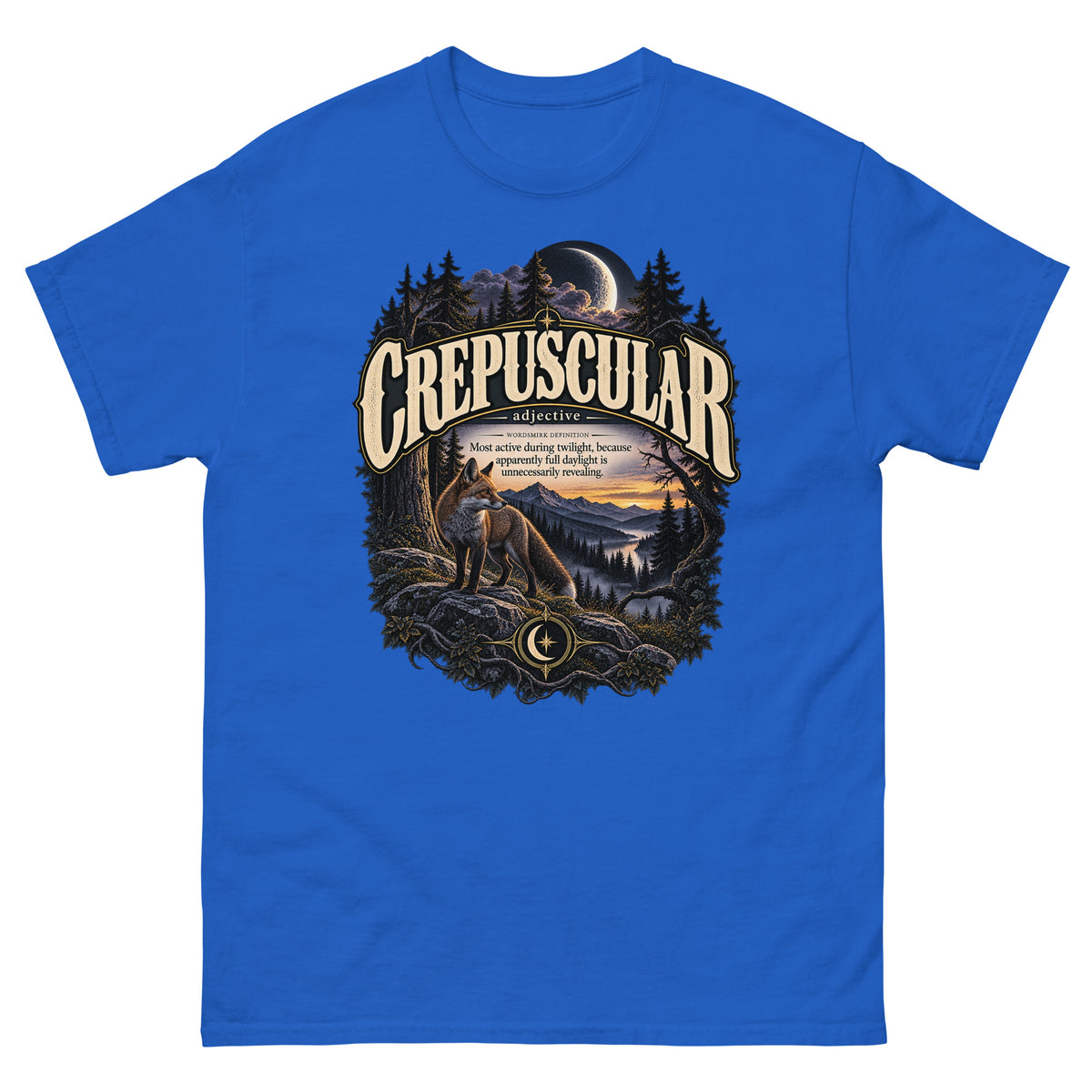 Crepuscular T-Shirt – Twilight Definition Tee - WordSmirk™ | Obscure Word Shirts, Hoodies & Gifts