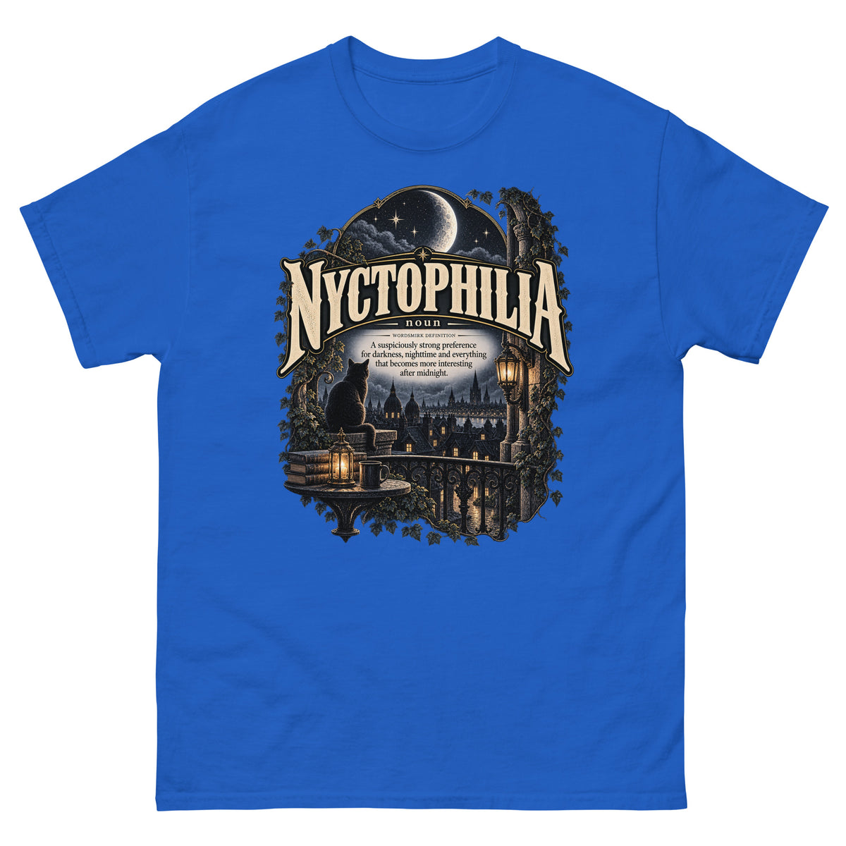 Nyctophilia T-Shirt – Night Lover Definition Tee - WordSmirk™ | Obscure Word Shirts, Hoodies & Gifts