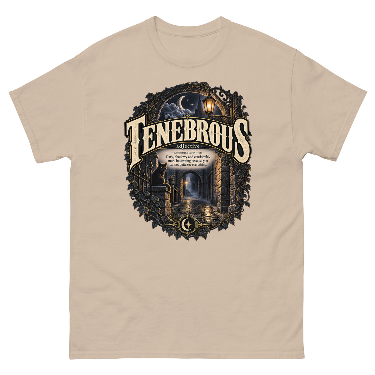 Tenebrous T-Shirt – Dark Aesthetic Definition Tee - WordSmirk™ | Obscure Word Shirts, Hoodies & Gifts